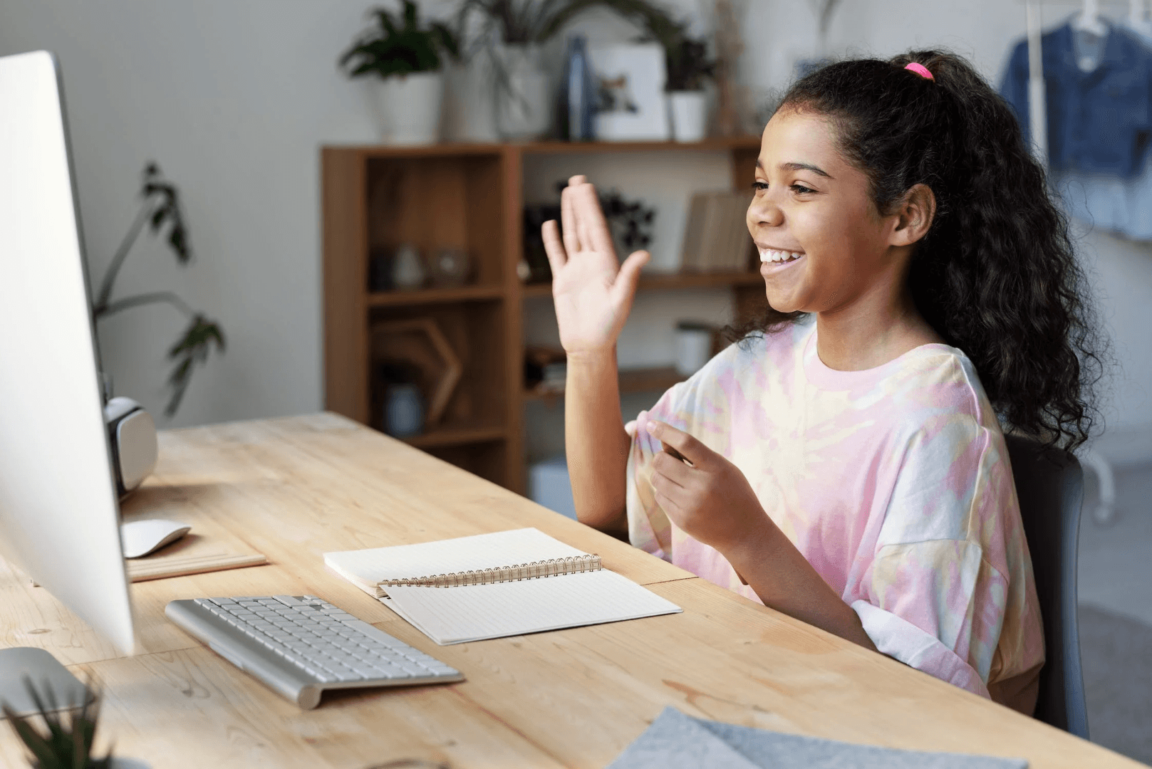 Girl learning