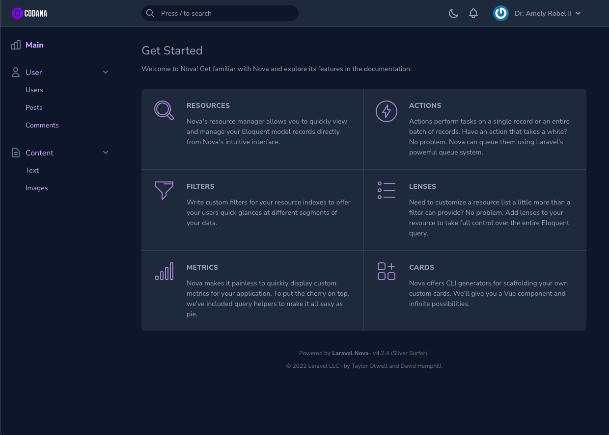 Branding Nova 4 Codana Styled